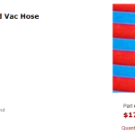 Kleen Rite Corporation 2 x 15 Blue Red Vac Hose